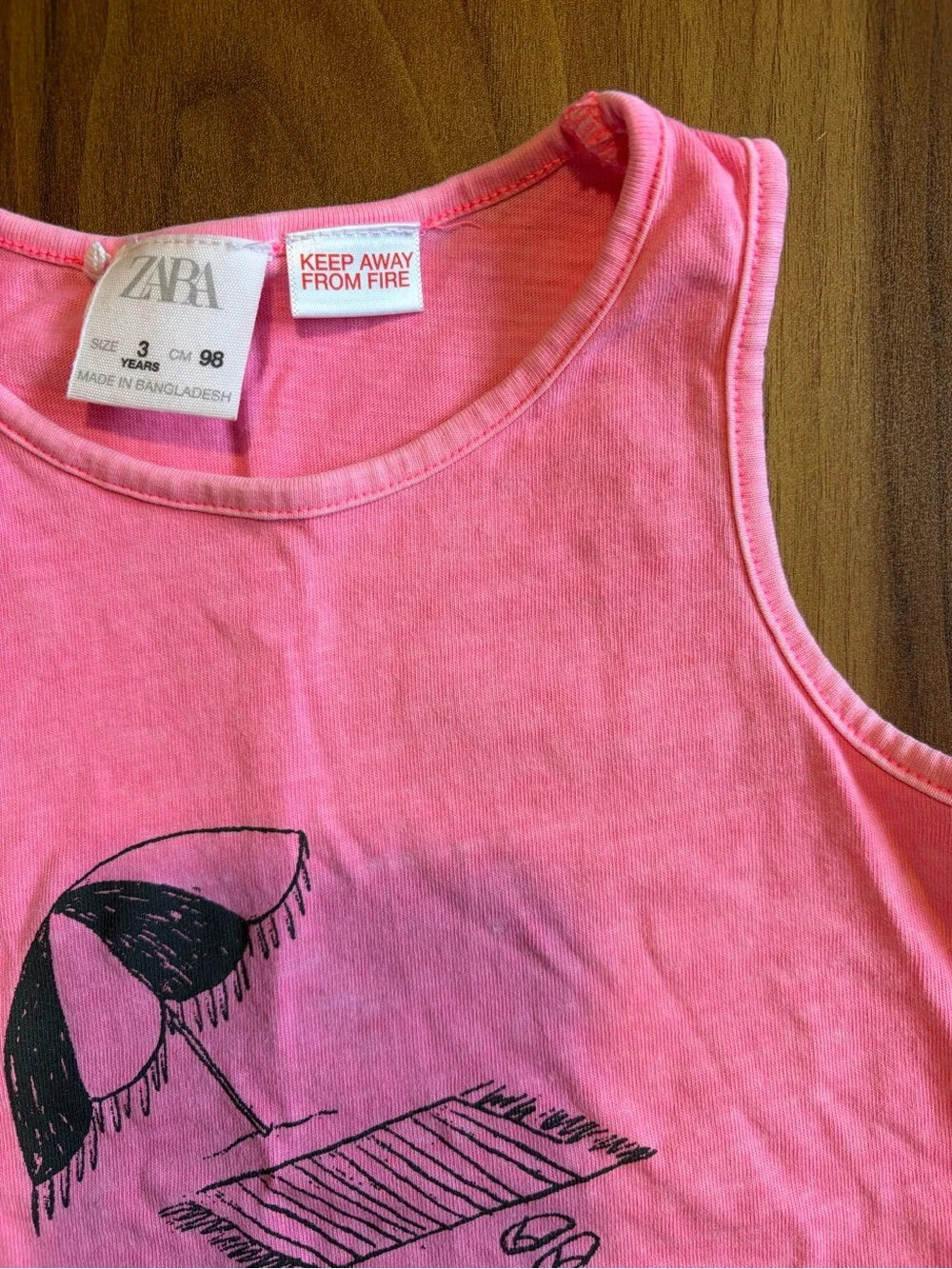 Zara 3Y Pink Beach Shorts Set